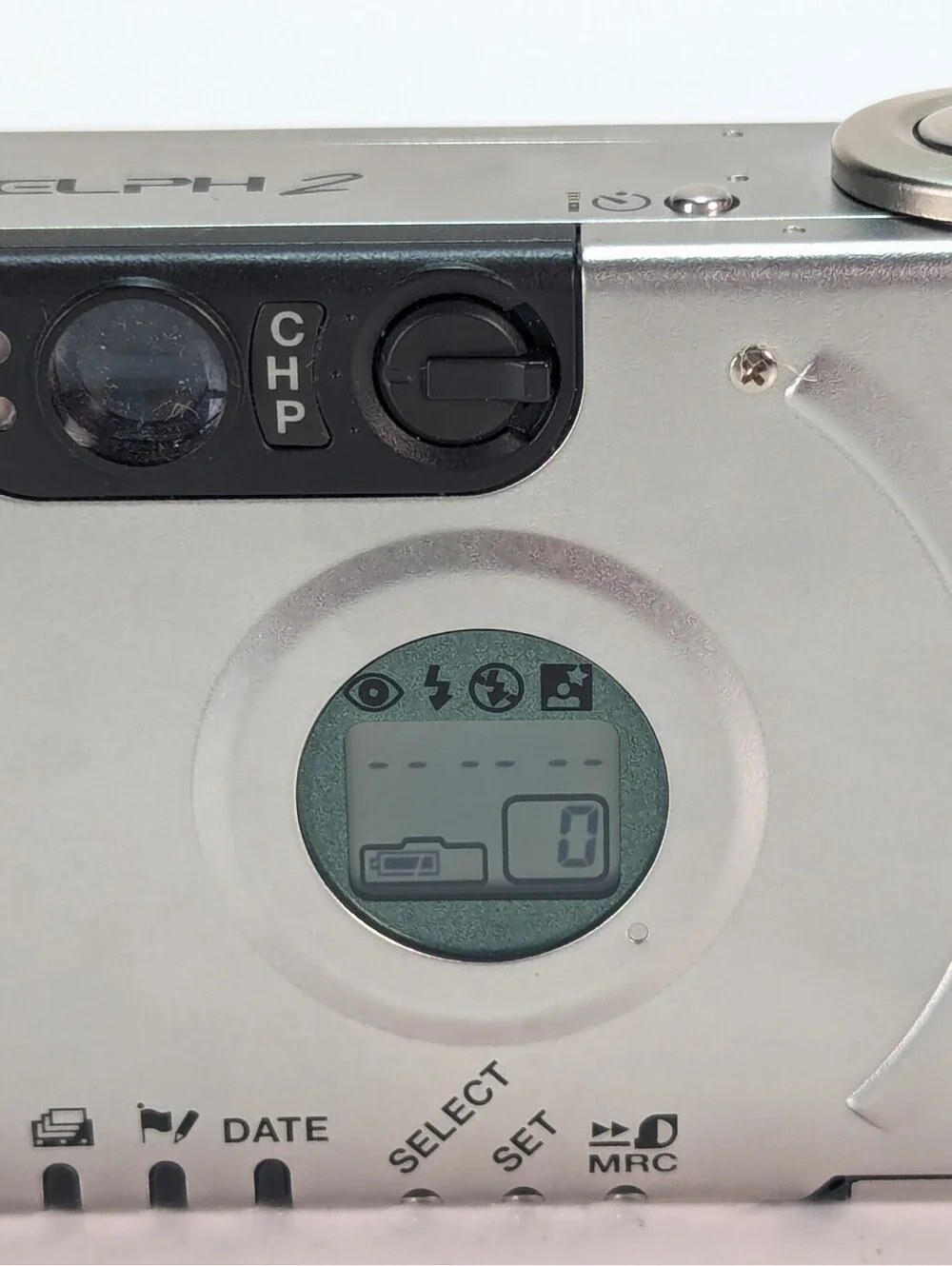 Canon Elph 2 Digital Film Camera Case & Battery Works Not Film Tested